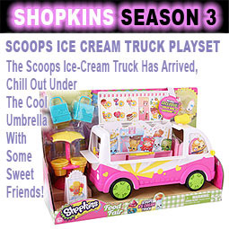 Shopkins Season 3 Scoops Ice Cream Truck Playset Review
