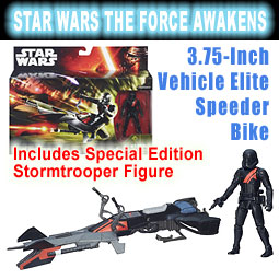 Star Wars The Force Awakens 3.75-Inch Vehicle Elite Speeder Bike Review